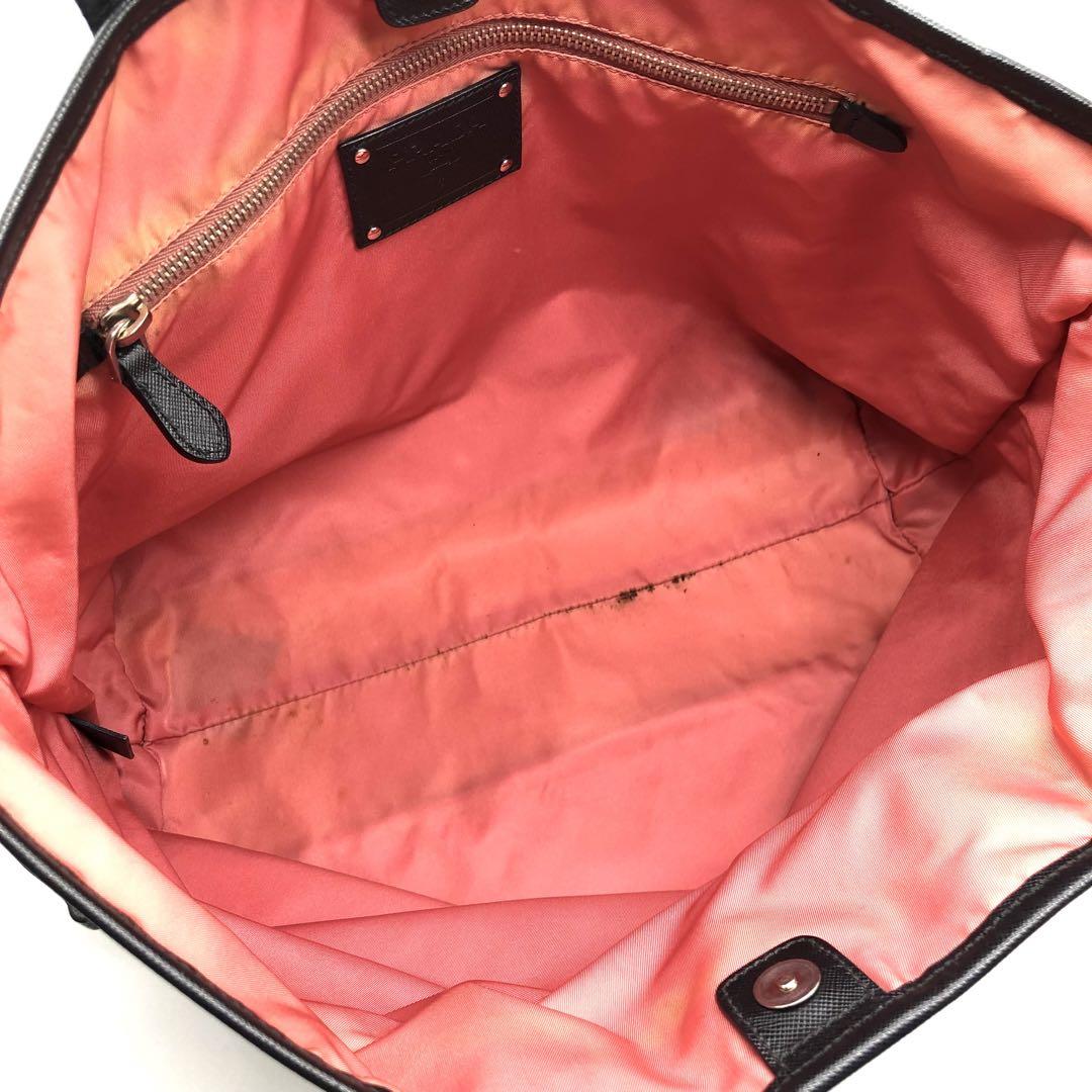 ギャランティ付】PRADA トートバッグ ナイロン サフィアーノ A4
