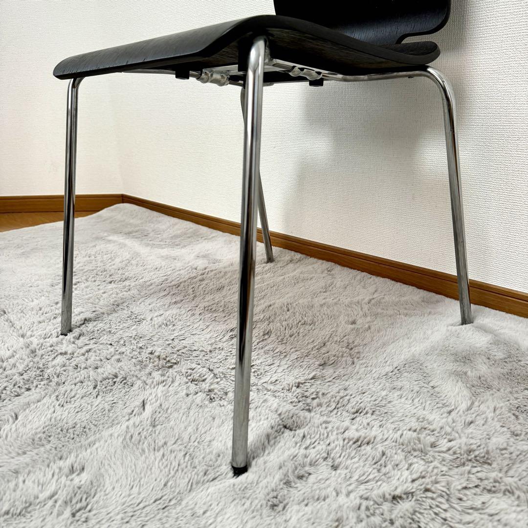 【廃盤/美品】IKEA GILBERT 4脚 ブラック スタッキングチェア