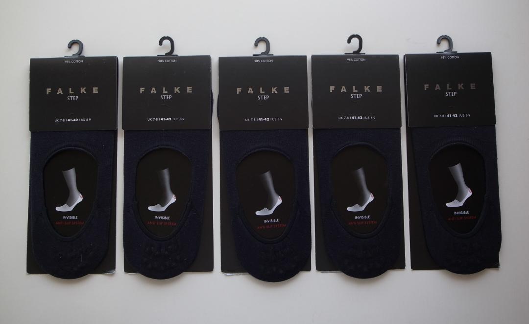 FALKE 5足セット STEP ショート ソックス 靴下 26-27 navy