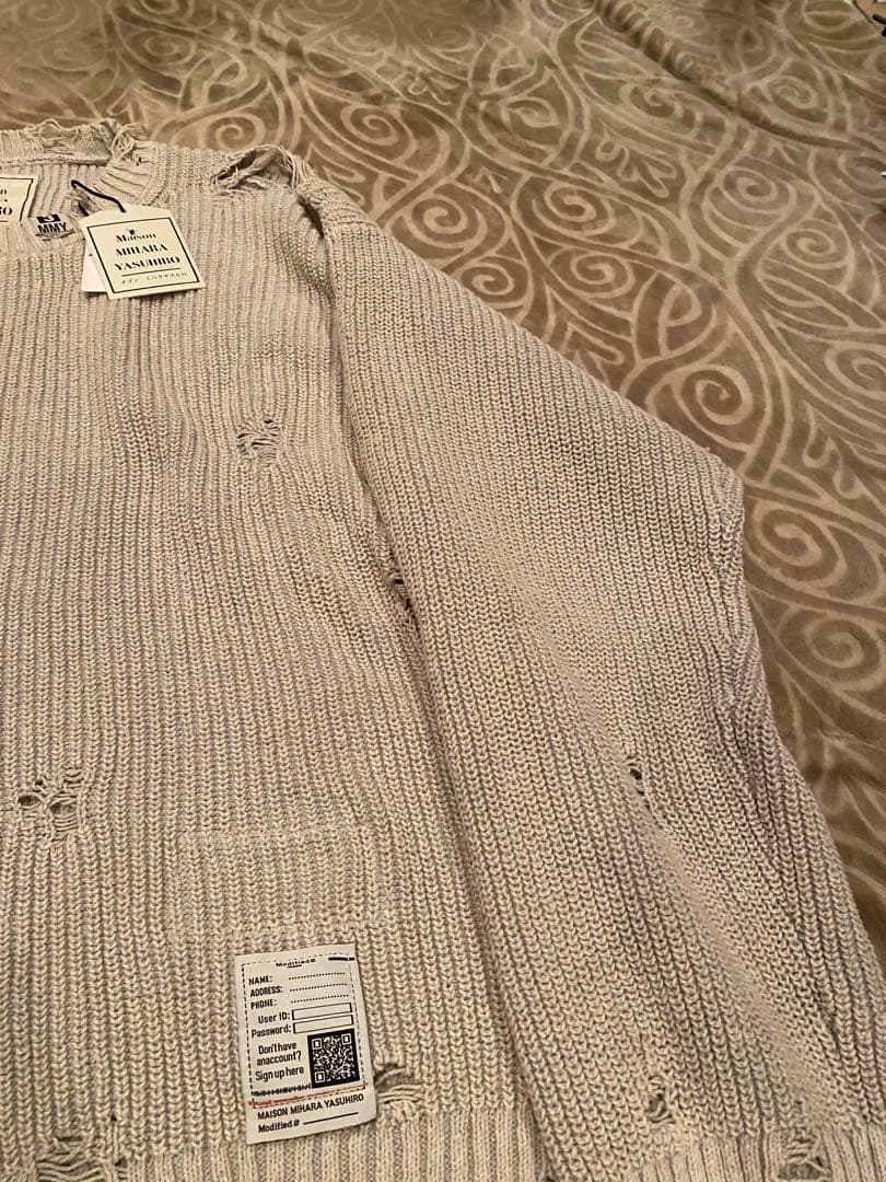 Maison MIHARA YASUHIRO 24ss ダメージ ニット Maison MIHARA YASUHIRO 24ss ダメージ ニット