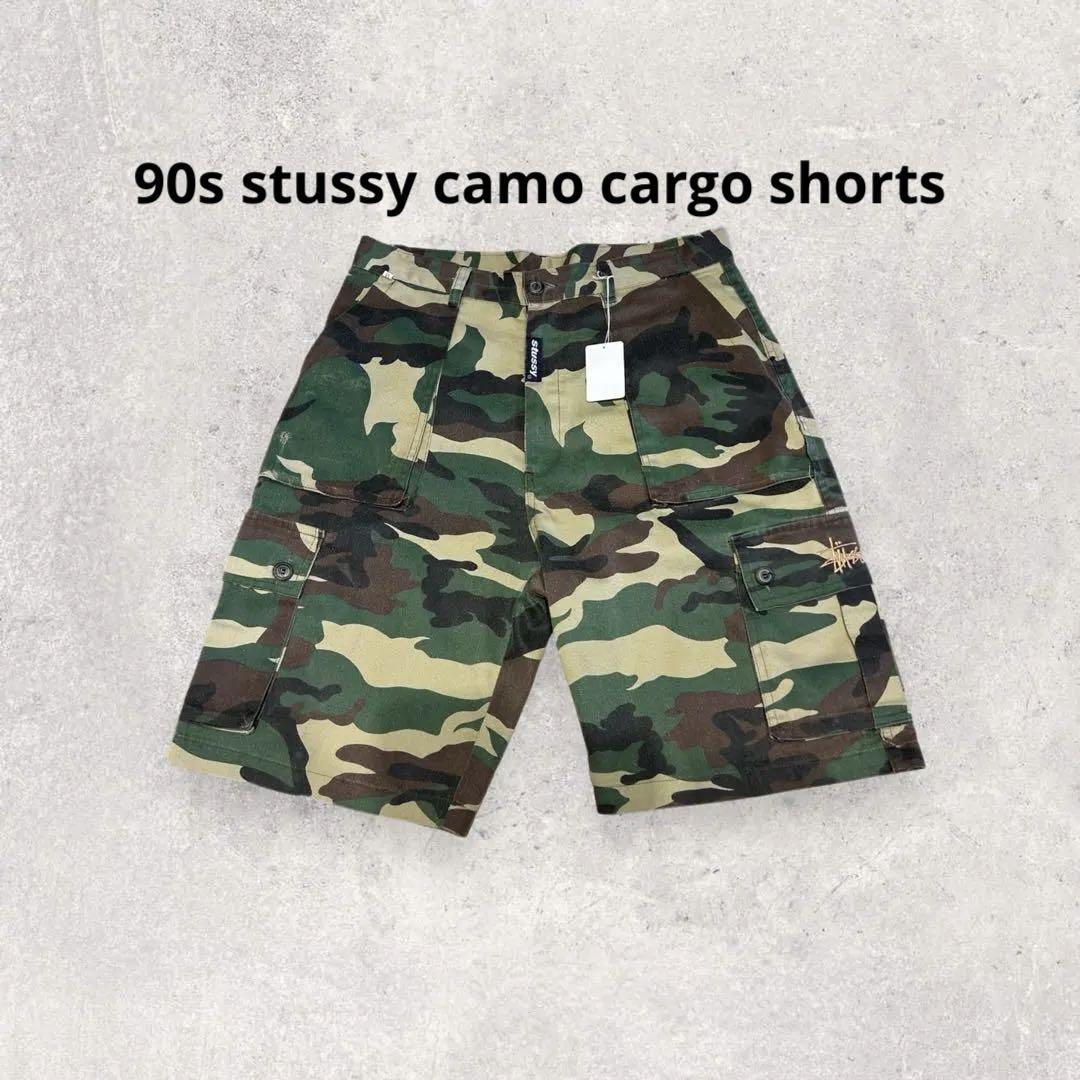 パンツ 90s stussy camo cargo shorts