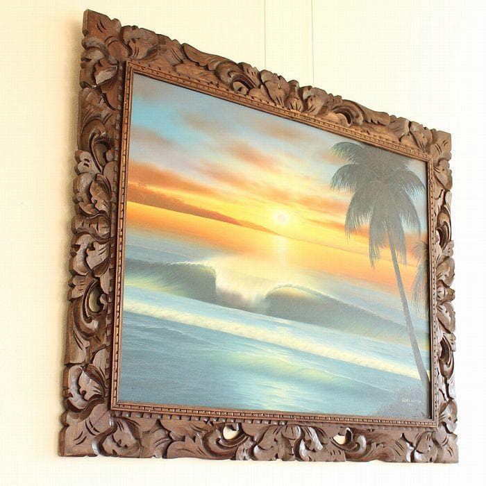 特価特価絵画 風景画 波の絵 ウェーブアート ウィンディ作 サーフ