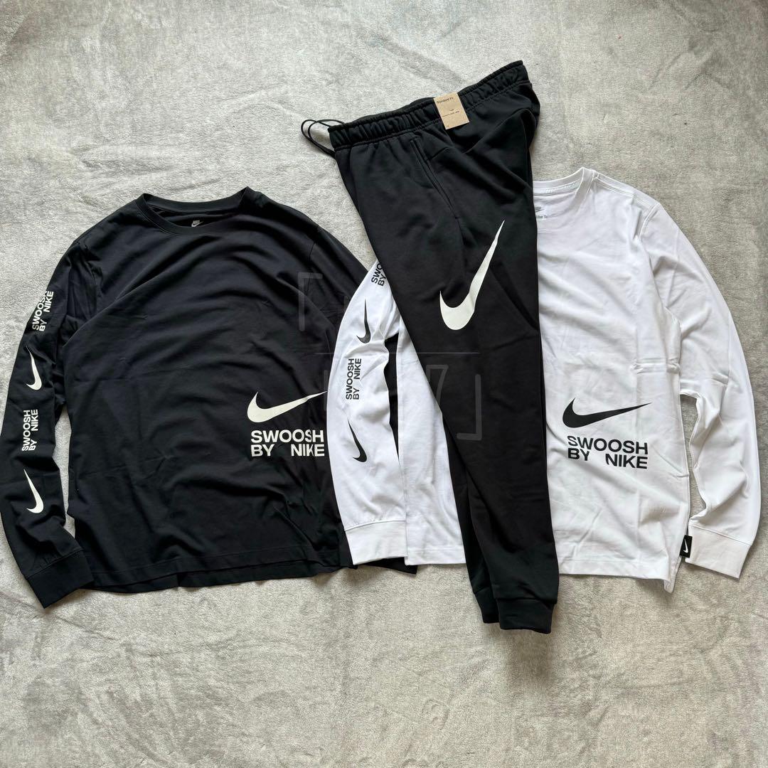 ロンTSWOOSH BY NIKEパンツ ブラック ホワイト 3点 2XLサイズ