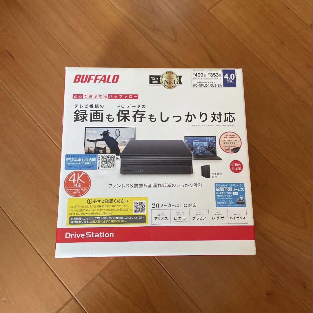 BUFFALO DriveStation 4TB 外付けHDD