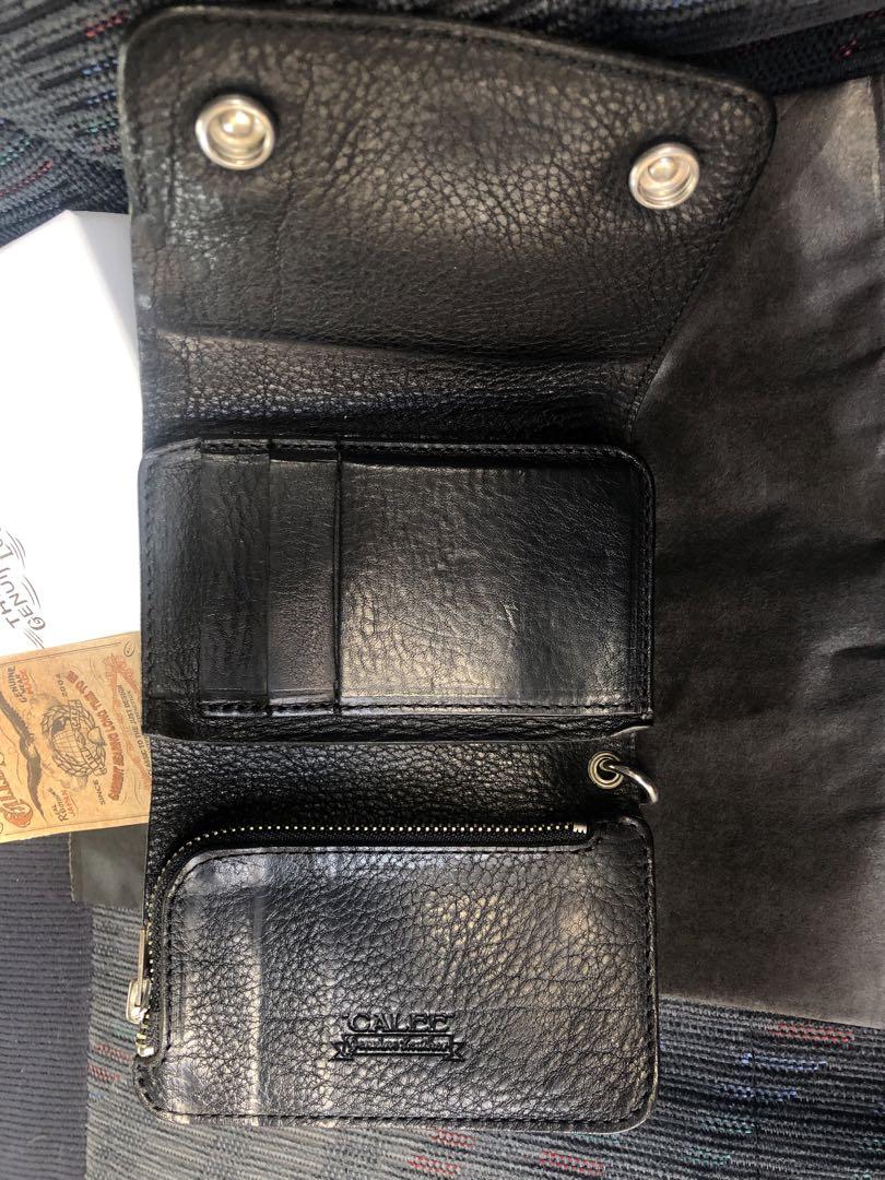 小物 CALEE SILVER STAR CONCHO LEATHER WALLET