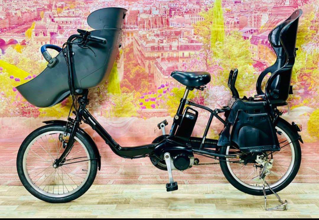 人気ブランド 海外通販 - 国内入手困難 K2076 電動自転車パナソニック子供乗せ 20インチ 8Ah ブラック 自転車本体