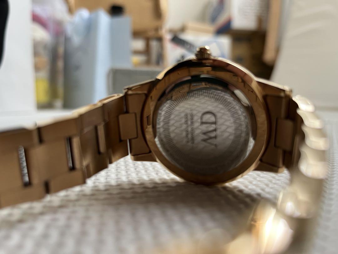 MD ゴールド 金属ベルト 時計
