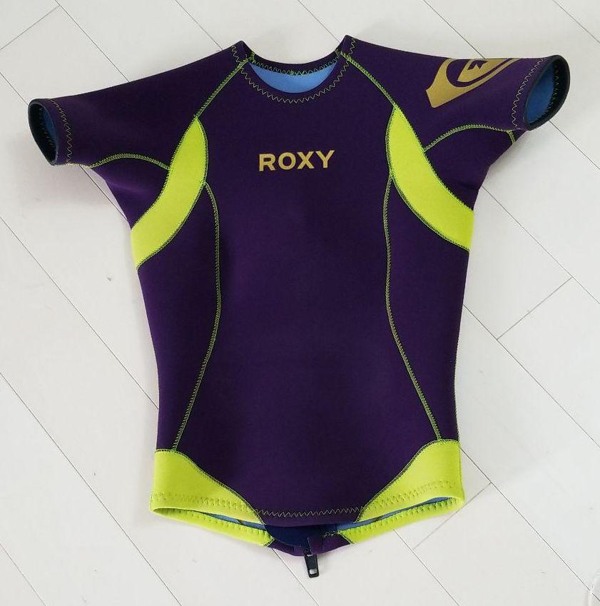 1320円 値段が激安 ROXYロキシー レディスorキッズウェットスーツ半袖タッパ150cm前後