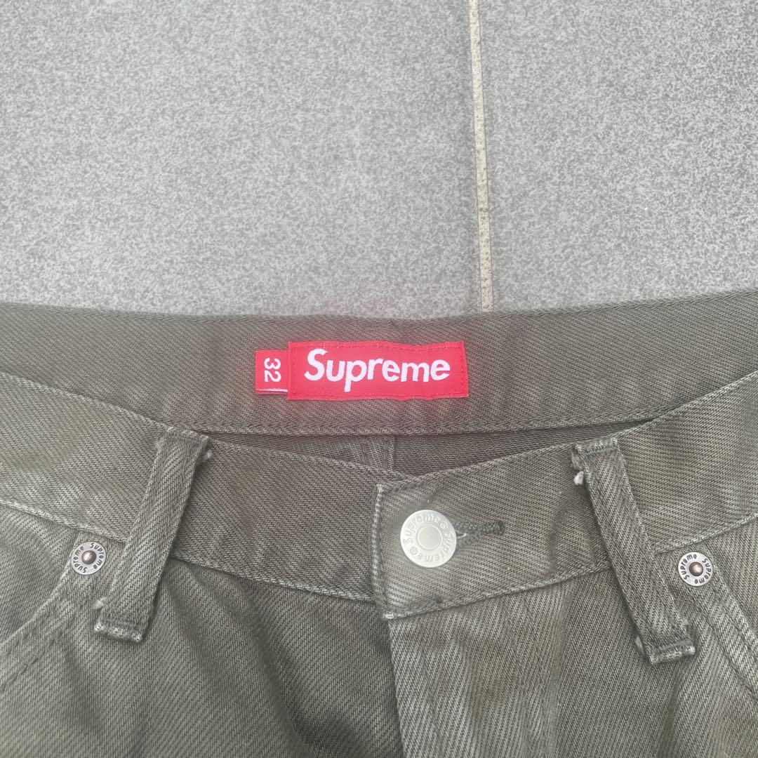 パンツ supreme Baggy Jean Olive 24FW
