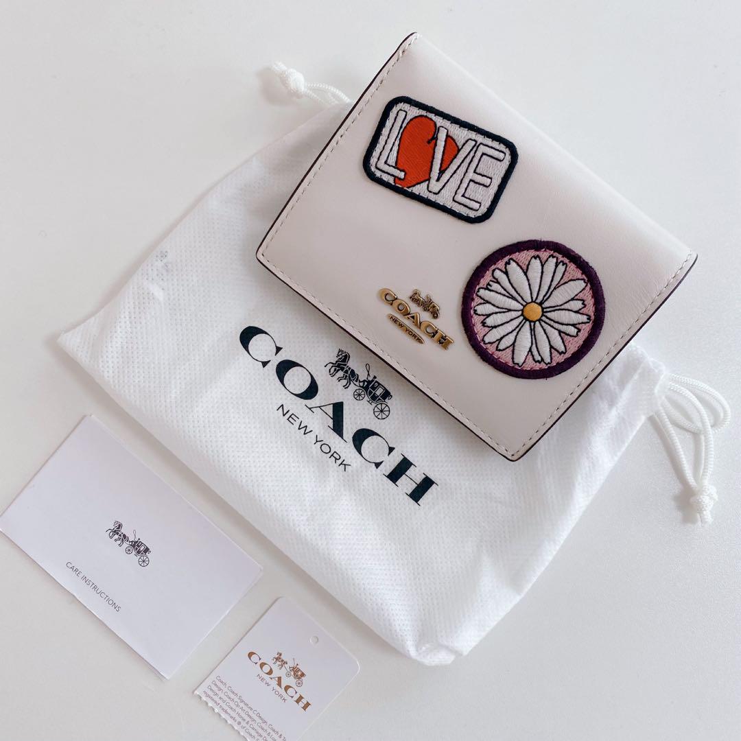 コーチCOACH×Koki スモールスナップウォレットウィズパッチ