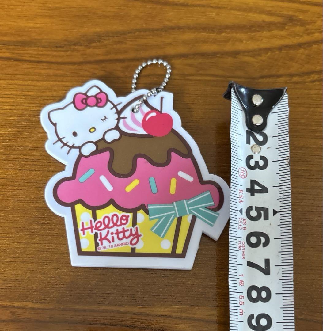 ハローキティ - 平成レトロ キティ フェイスキーホルダー ミラー
