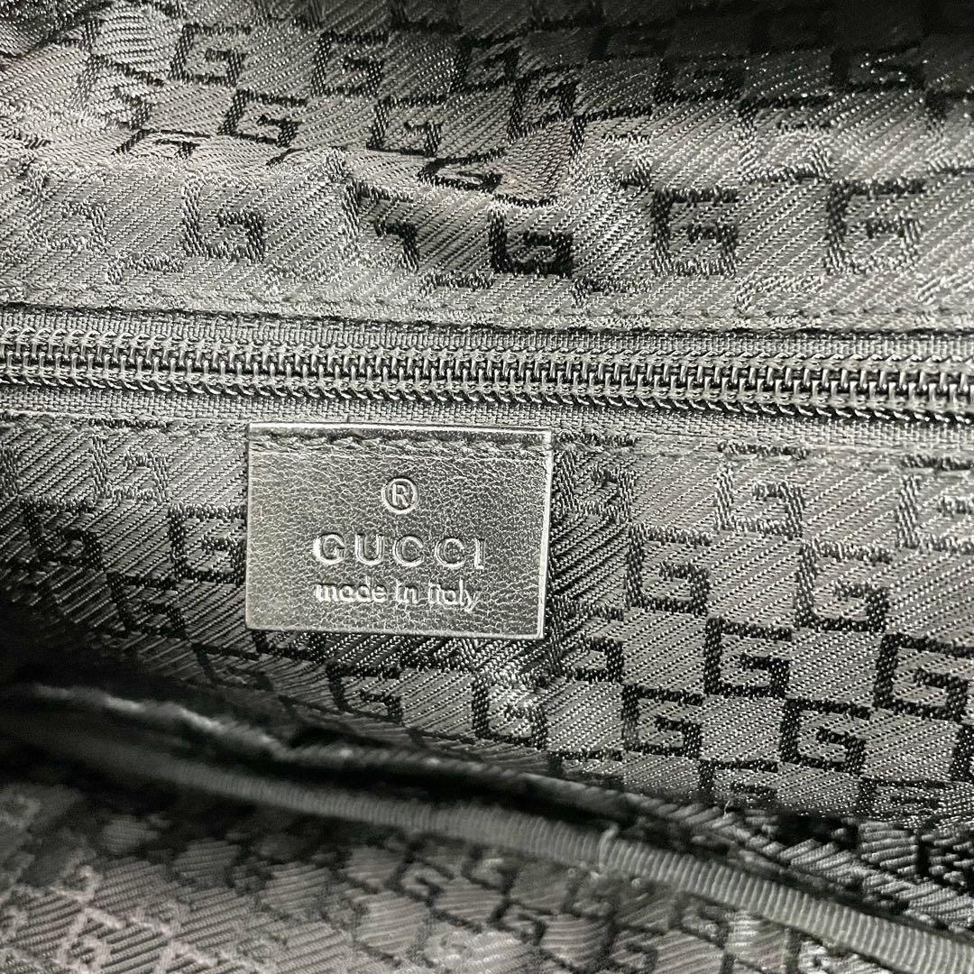 グッチ GUCCI ナイロン×レザー 2way ボストンバッグ シェリーライン