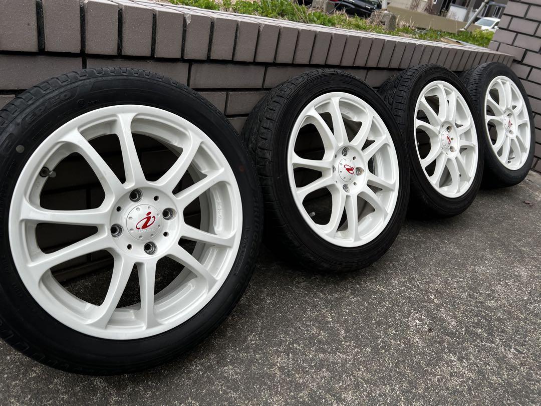 15インチ 5次元 5-ZIGEN インペリオ ホワイト タイヤホイールセット