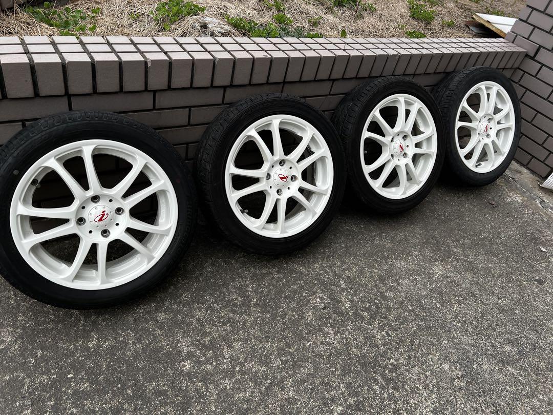 15インチ 5次元 5-ZIGEN インペリオ ホワイト タイヤホイールセット