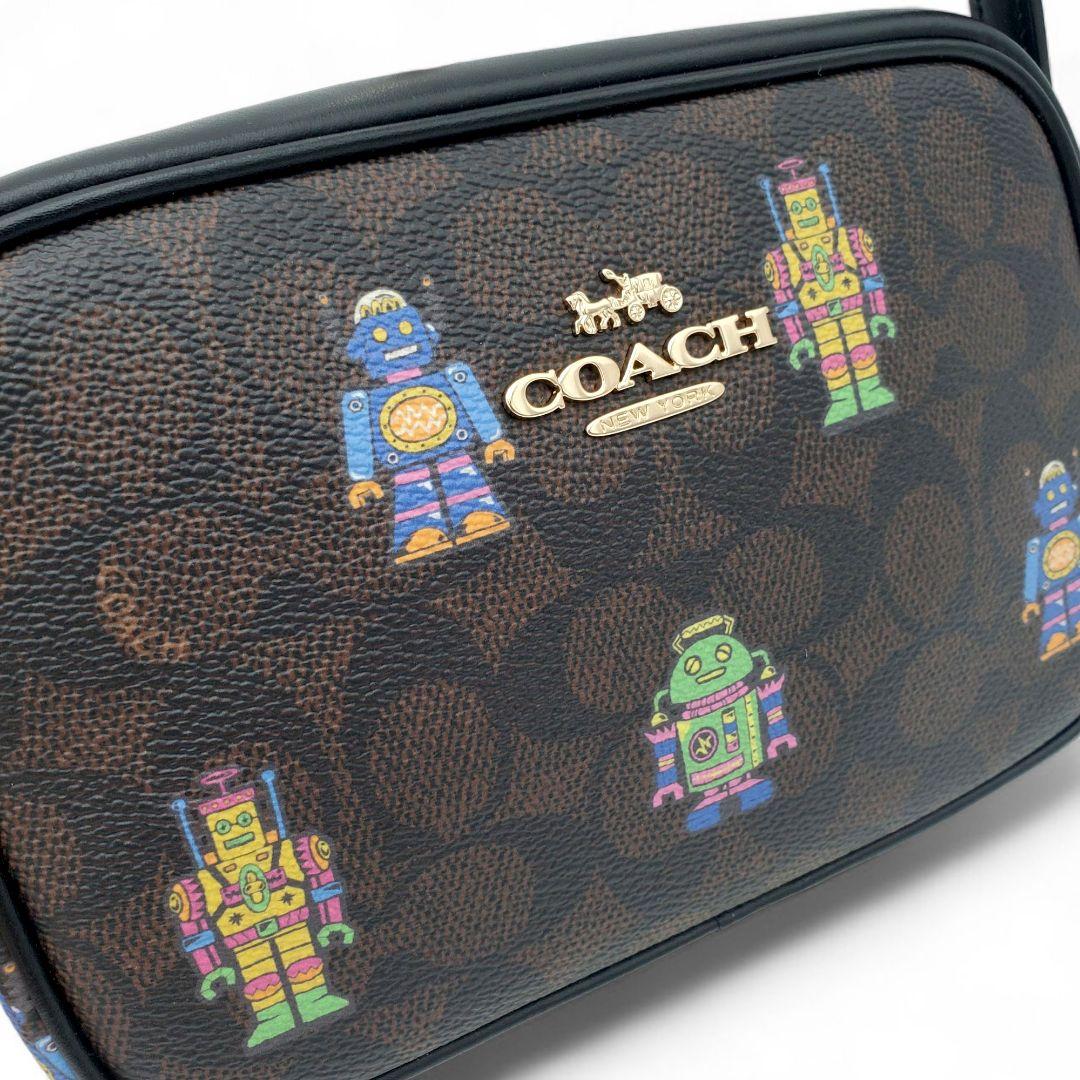 現行品 COACH ショルダーバッグ カメラバッグ コズミック PVC 斜め掛け