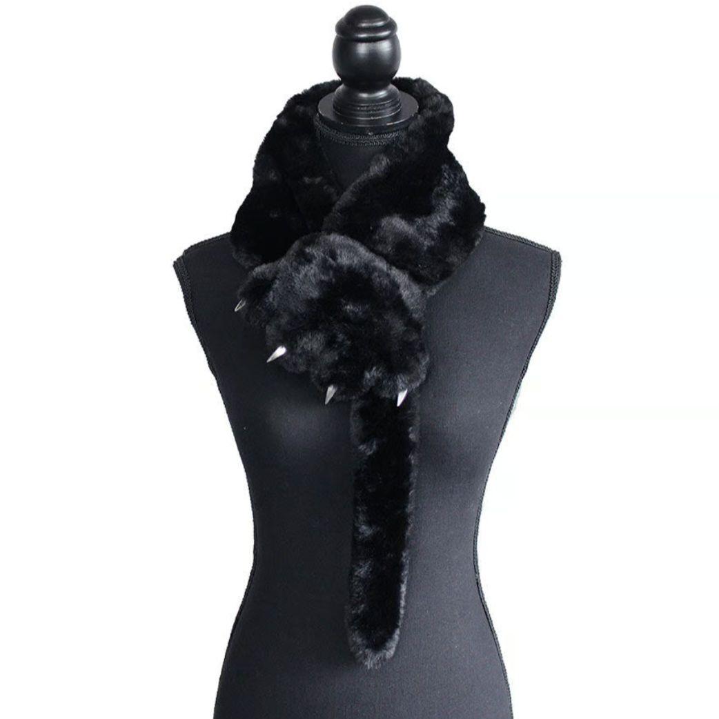 有名ブランド Cullt CuLLt カルト 猫 マフラー 猫の手マフラー 新品未使用 黒 小物