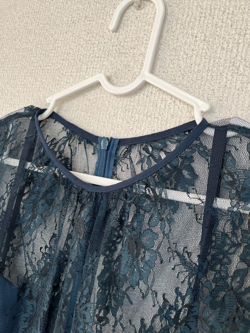kaene カエン グリーン　オケージョンドレス 結婚式ドレス　レース　着用2回