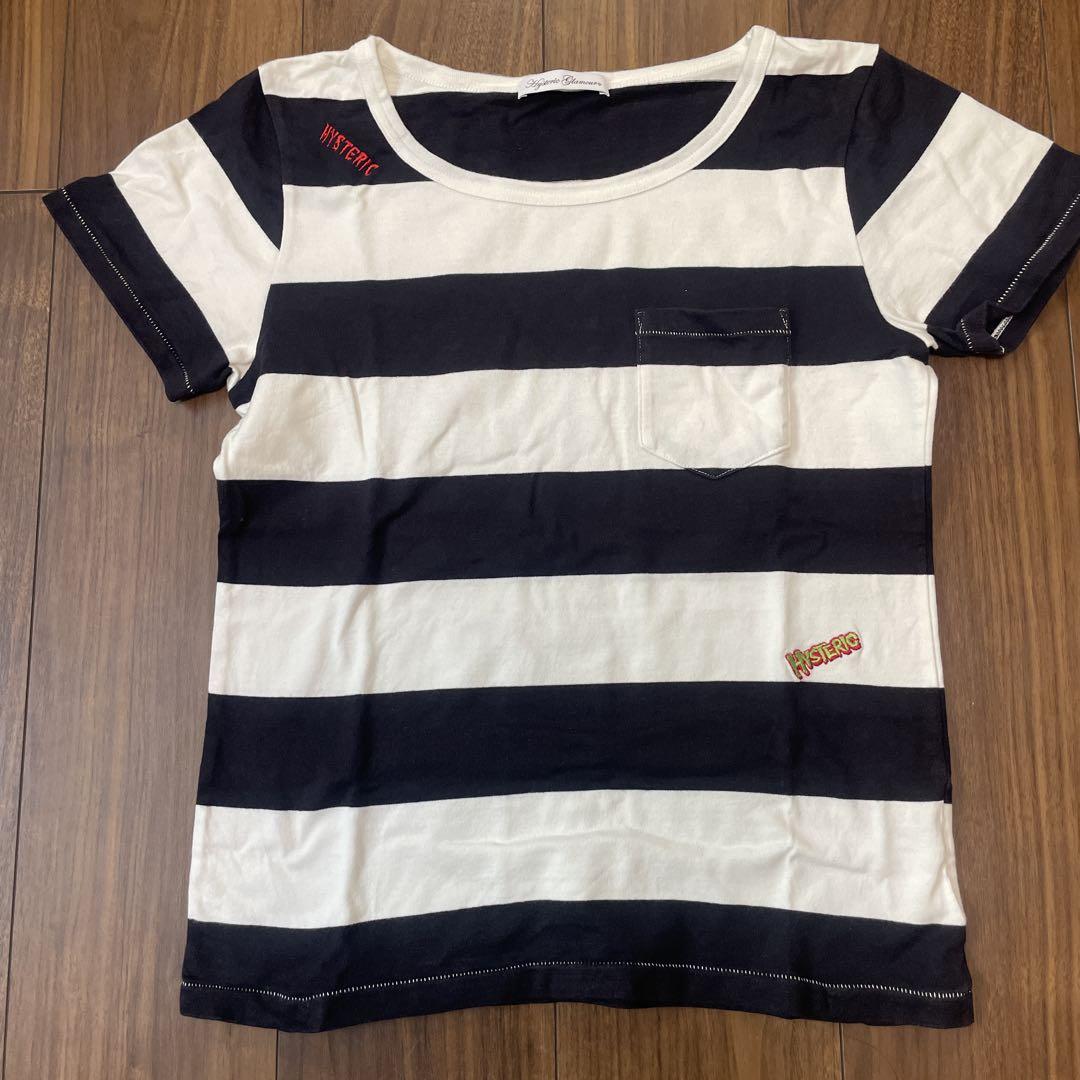 Hysteric Glamour ストライプ半袖Tシャツ