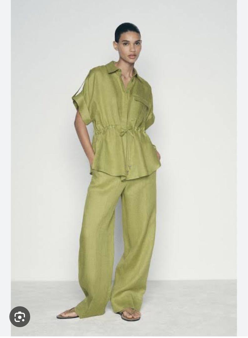 ZARA レディース 春夏 リネン セットアップ XS