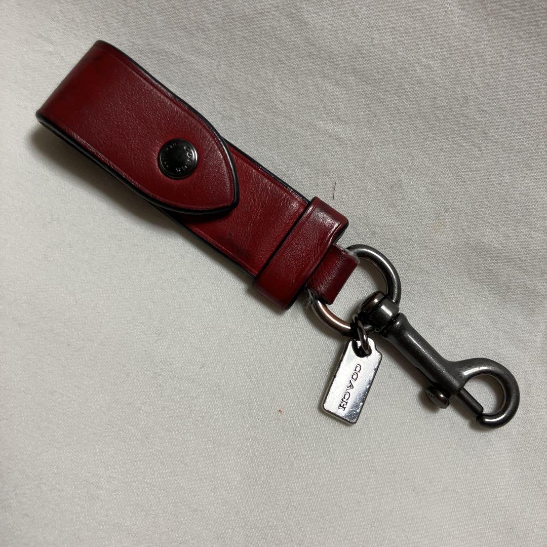 【在庫限り】 COACH レザー キーホルダー 赤 - メルカリ 小物
