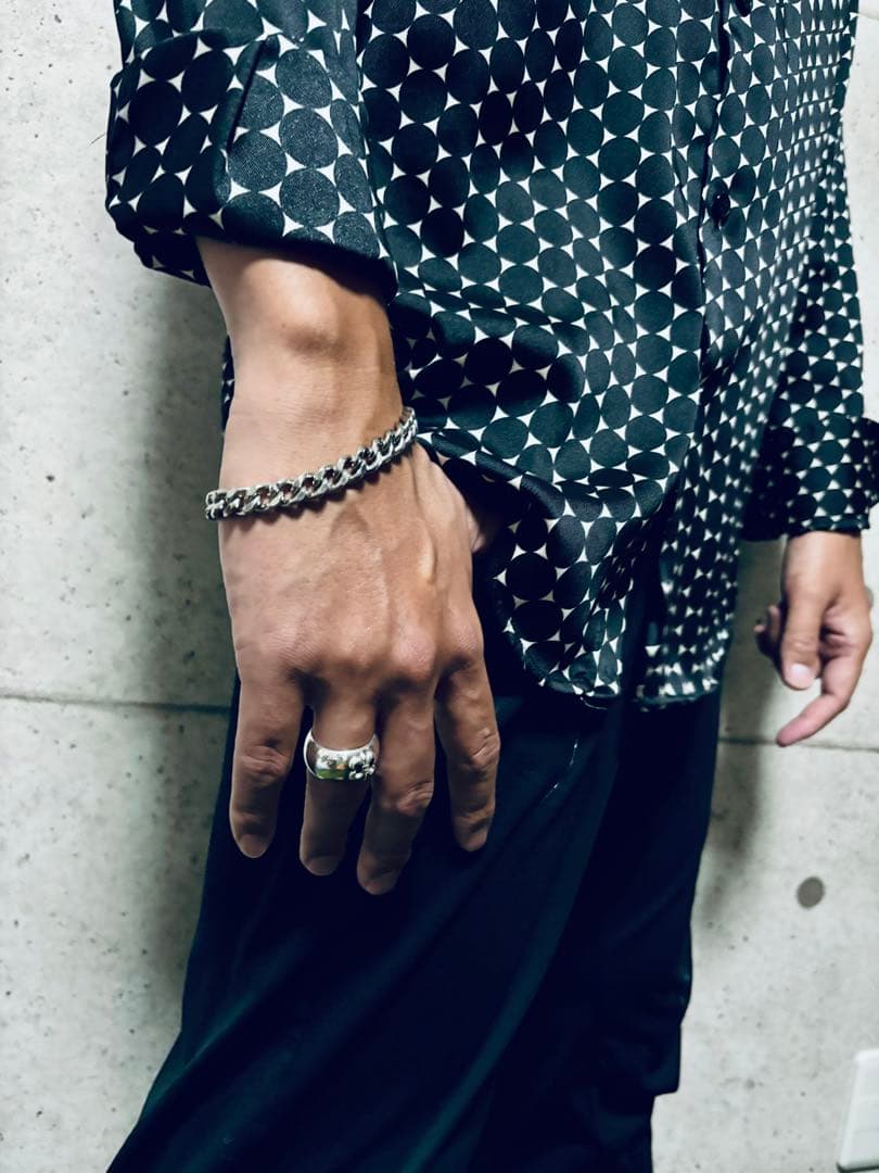 curb chain bracelet(silver925)シルバー925 curb chain bracelet(silver925)シルバー925