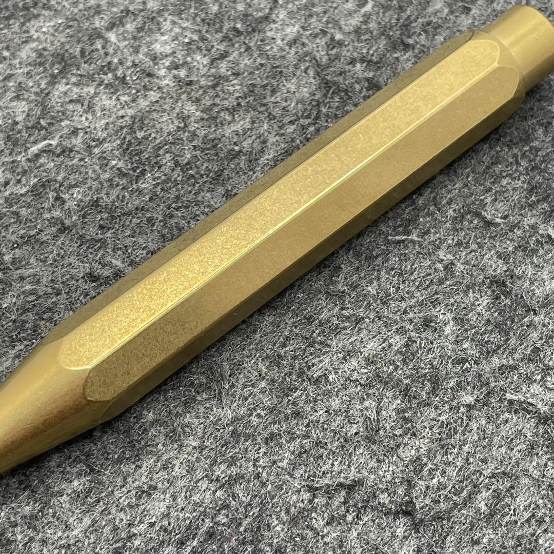 PE722□Kaweco ブラススポーツ ノック式ボールペン 箱付き
