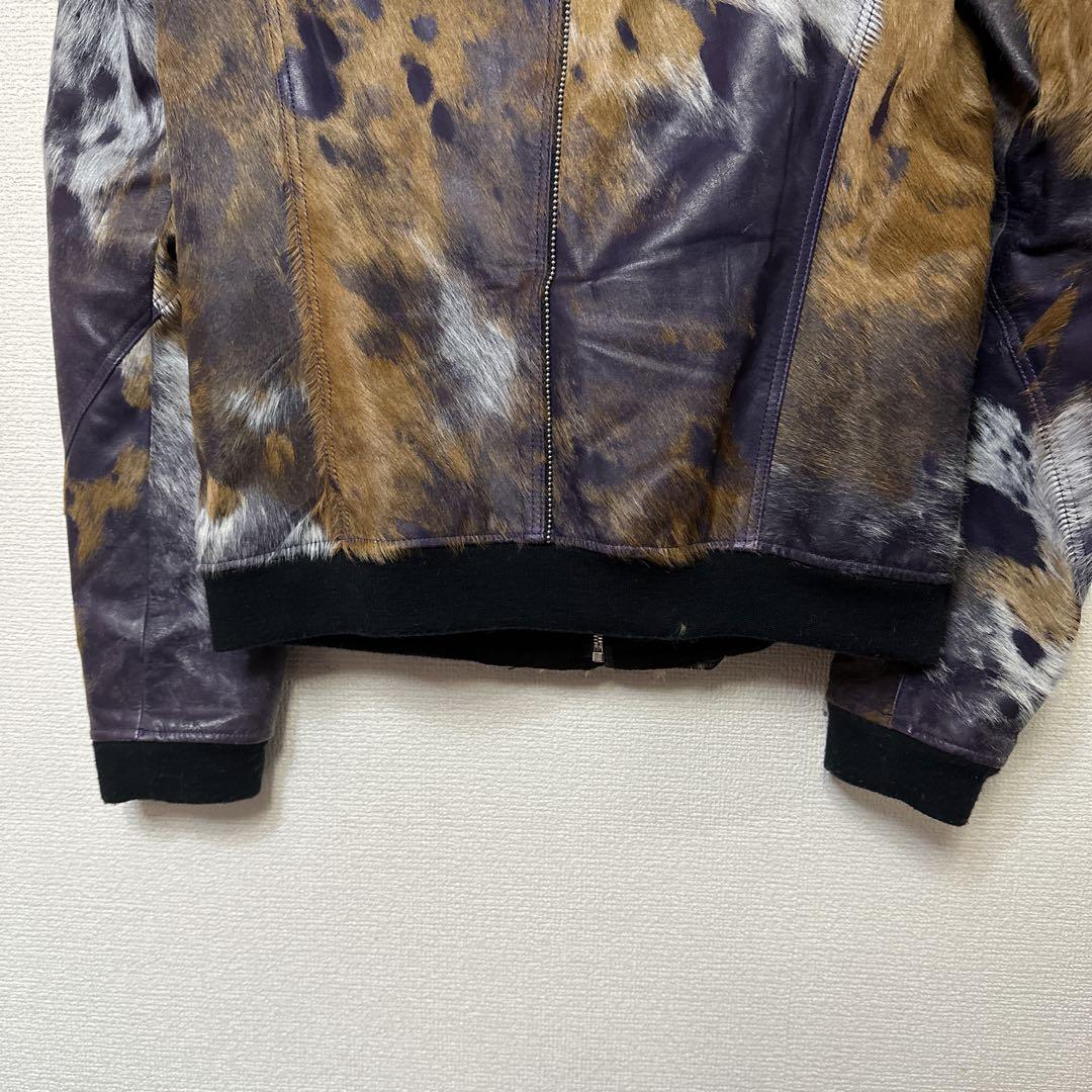 ☆SATORU TANAKA☆マルチカラーレザー☆サイズM☆美品☆レア品☆