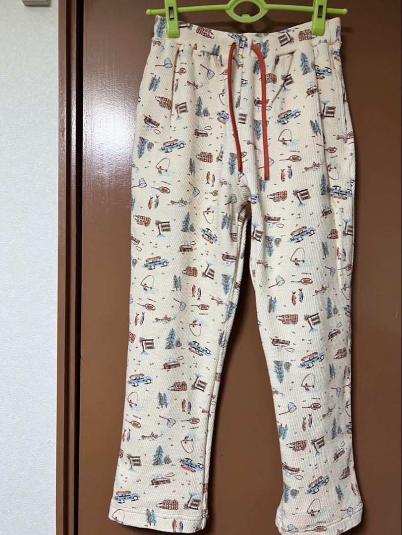 BEAMS BOY キャンププリント　サーマルイージーパンツ