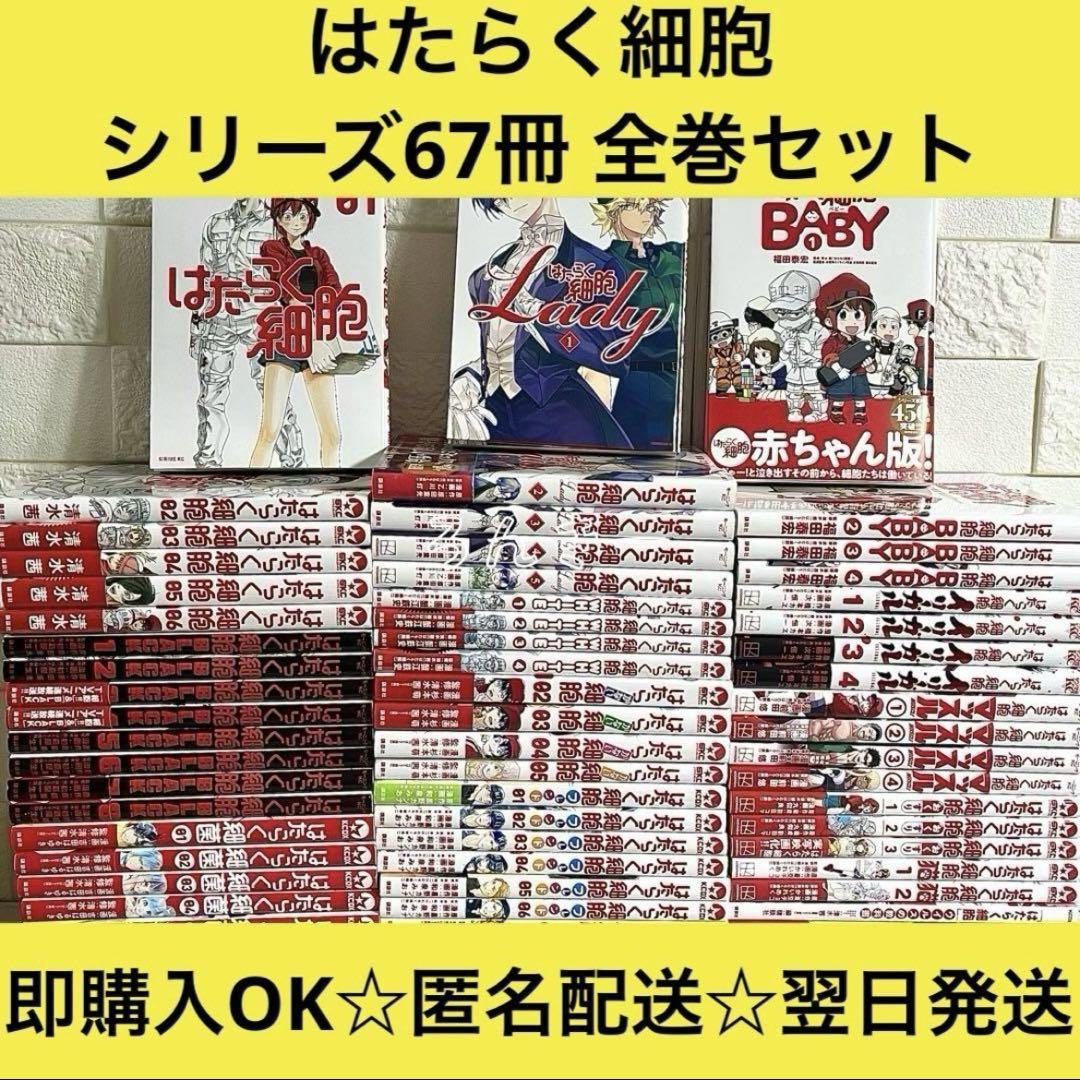 【匿名配送】はたらく細胞 漫画 シリーズ67冊 全巻セット【送料無料】 29,367円