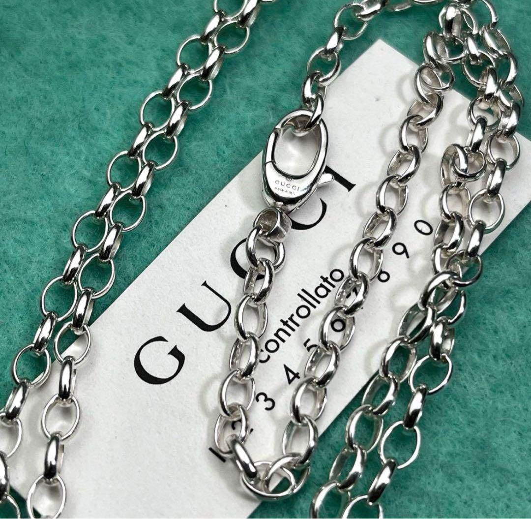 極美品‼️GUCCI 3.2ミリ シルバー925チェーンネックレス 極美品‼️GUCCI 3.2ミリ シルバー925チェーンネックレス