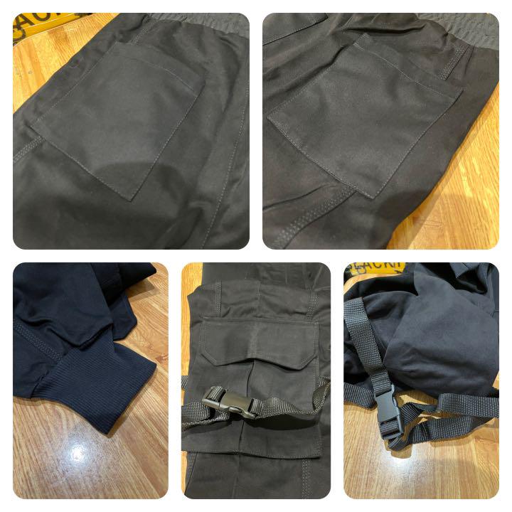 国産セール 爆発的大人気‼︎ LAKENZIE サイドベルトブラックカーゴパンツ M 4pHTb-m11847287749 日本製低価