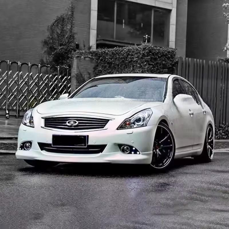 【ブラック塗装済】V36 スカイライン セダン フロントハーフリップスポイラー 画像5