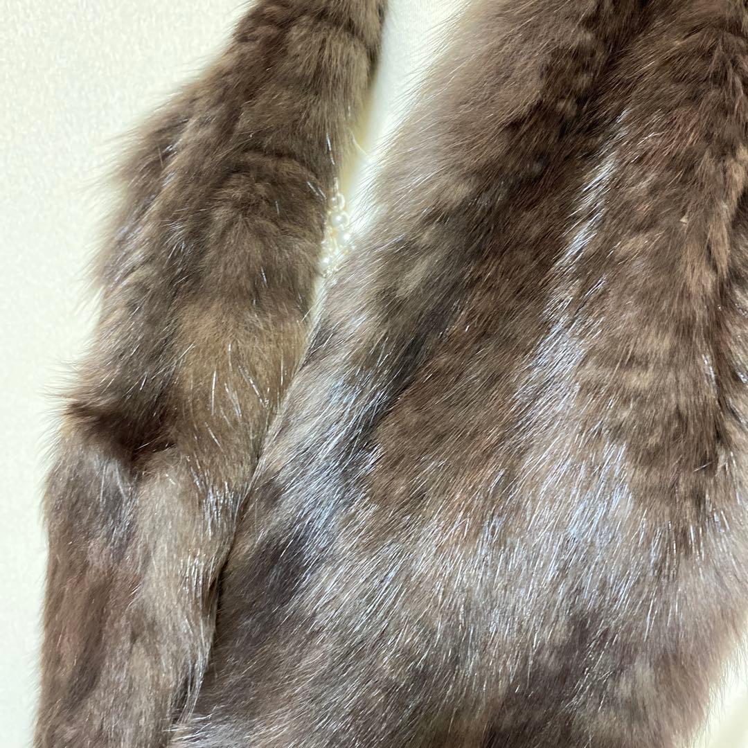 SY箱入り セーブル 人工繁殖 毛皮 マフラー SY箱入り セーブル 人工繁殖 毛皮 マフラー