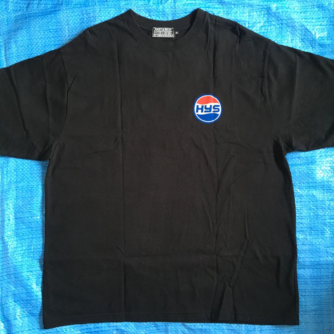 ヒステリックグラマー★2023ss⬛︎Tシャツ⬛︎ペプシコーラ風⬛︎ブラック⬛︎XL