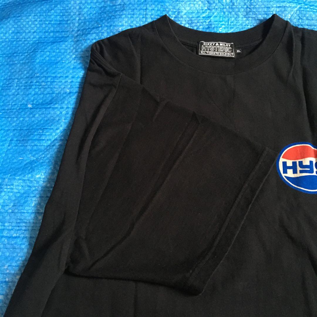 ヒステリックグラマー★2023ss⬛︎Tシャツ⬛︎ペプシコーラ風⬛︎ブラック⬛︎XL