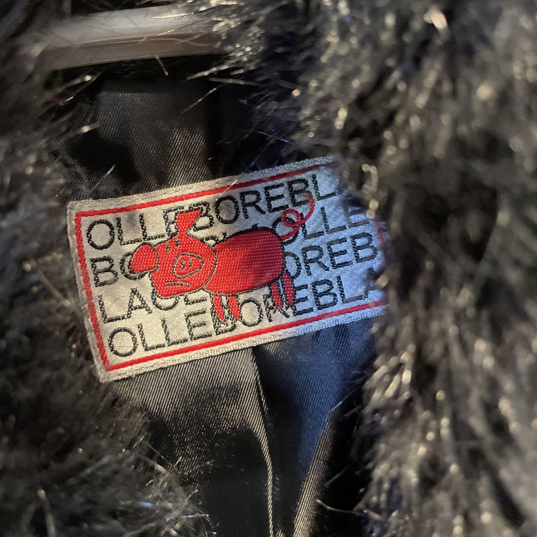 OLLEBOREBLA アルベロベロ 古着 ポンポンファー襟 Aラインコート