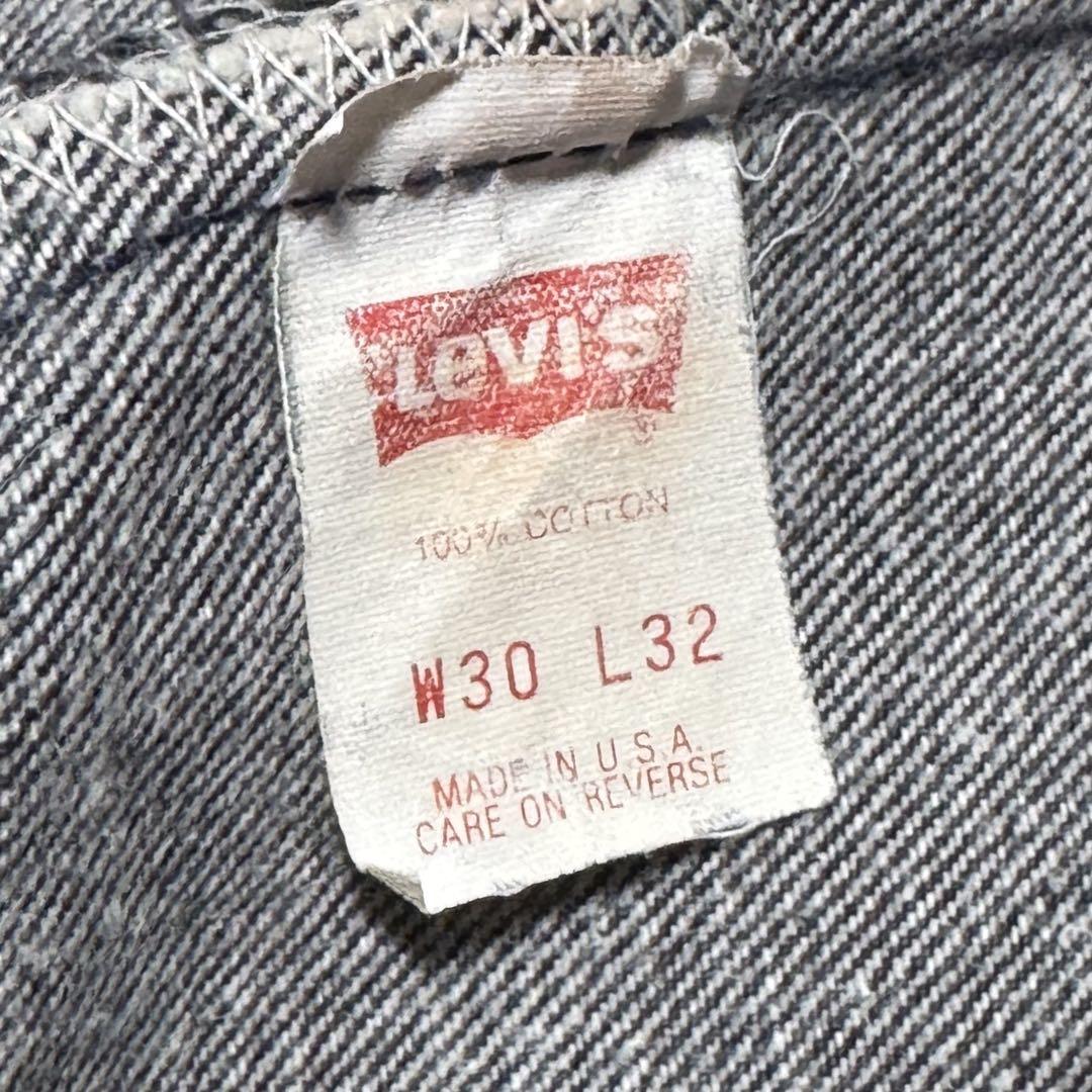90s USA製 Levi’s 501 先染めブラック W31 L30
