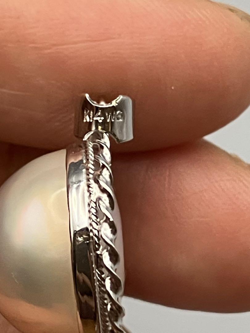 Kiki ⭐️K14WG マベパール　美品　ネックレストップ