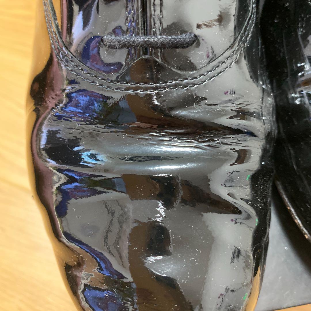 レペット　repetto zizi 23cm 黒　エナメル　レースアップシューズ
