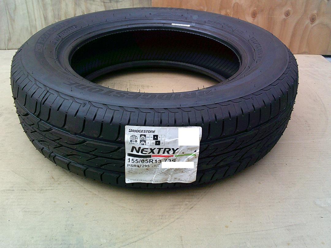送料無料！2022年バリ山！ブリヂストン　ネクストリー155/65R13軽自動車 NEXTRY 送料無料 4本セット！ 2022年製 ネクストリー 155/65R13