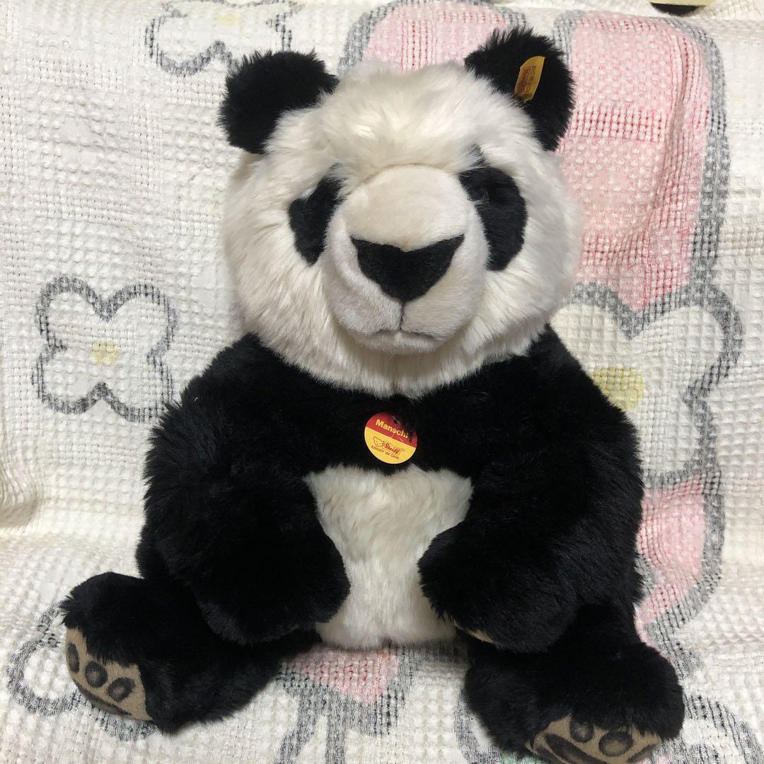シュタイフ社　マンシリーパンダ　ぬいぐるみ　中古品　35cm
