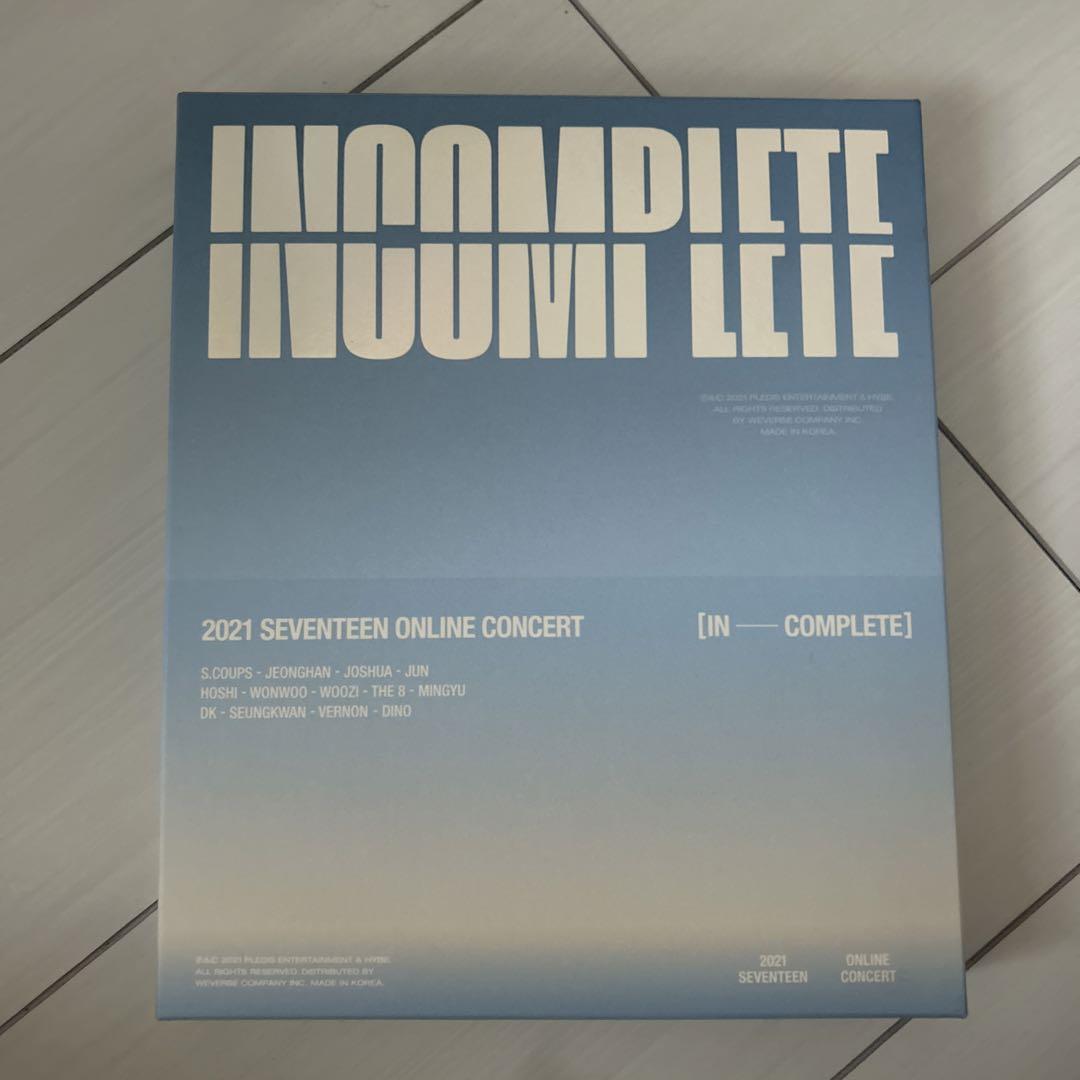SEVENTEEN incomplete DVD