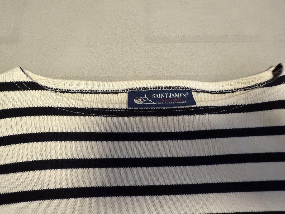 SAINT JAMES ストライプ 黒　長袖カットソー SAINT JAMES ストライプ 長袖カットソー