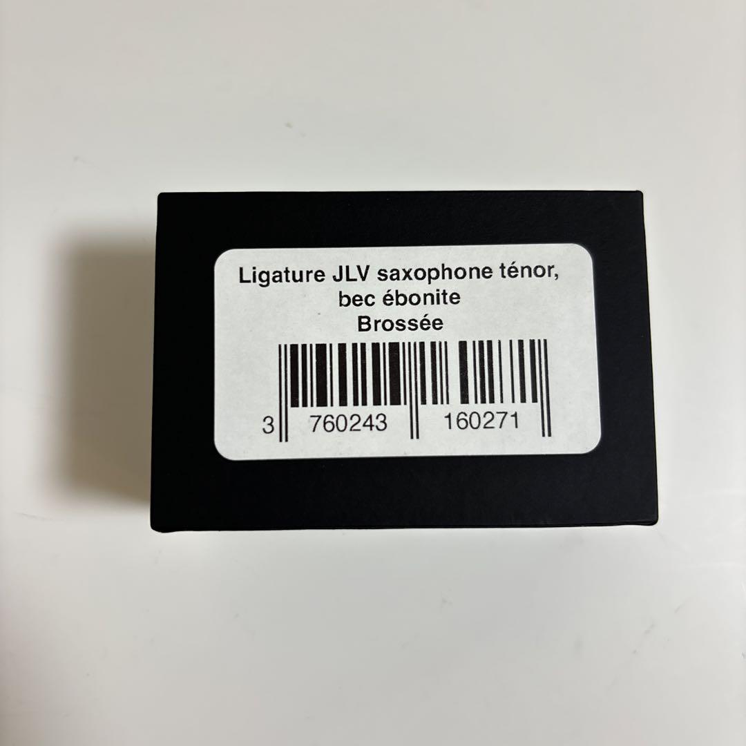 JLV リガチャー ブラッシュドブラス　テナーサックス用(サイズ:エボナイト)