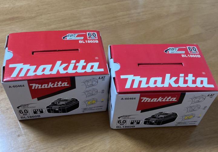 ローズタウン様専用　マキタ18Vバッテリー2個セット　BL1860B 新品