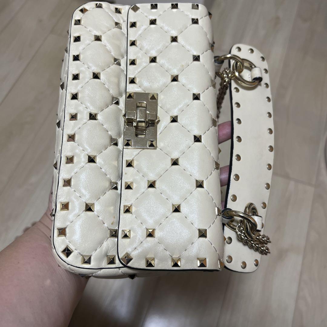 関税送料込み-VALENTINO スタッズサイン レザーショルダーバッグ Valentino Crossbody White Bags & Handbags for Women | eBay