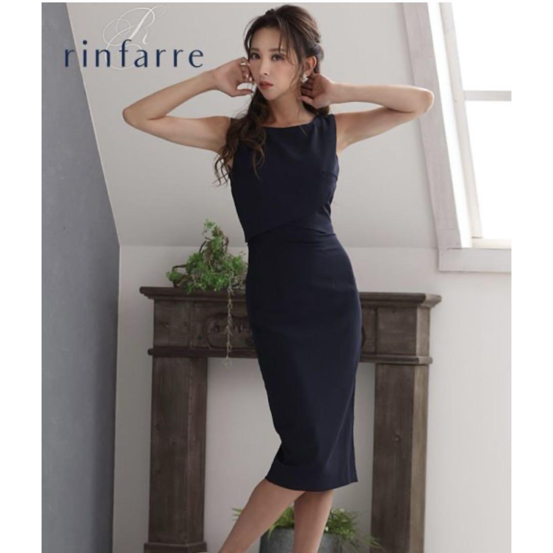 【美品】Rinfarre リンファーレ ドレス Sサイズ ネイビー 美品】Rinfarre リンファーレ ドレス Sサイズ ネイビー - メルカリ
