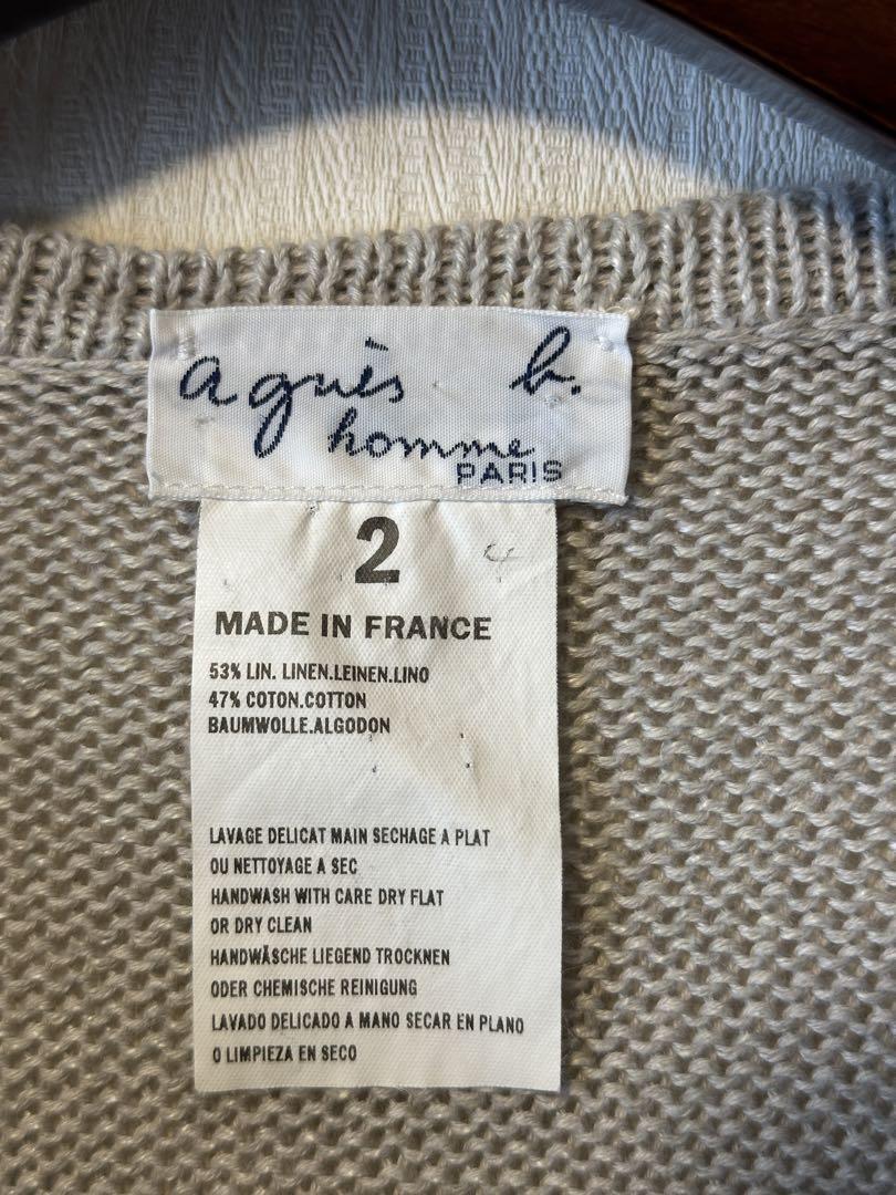 トップス Agnes b homme Made in France Linen Knit
