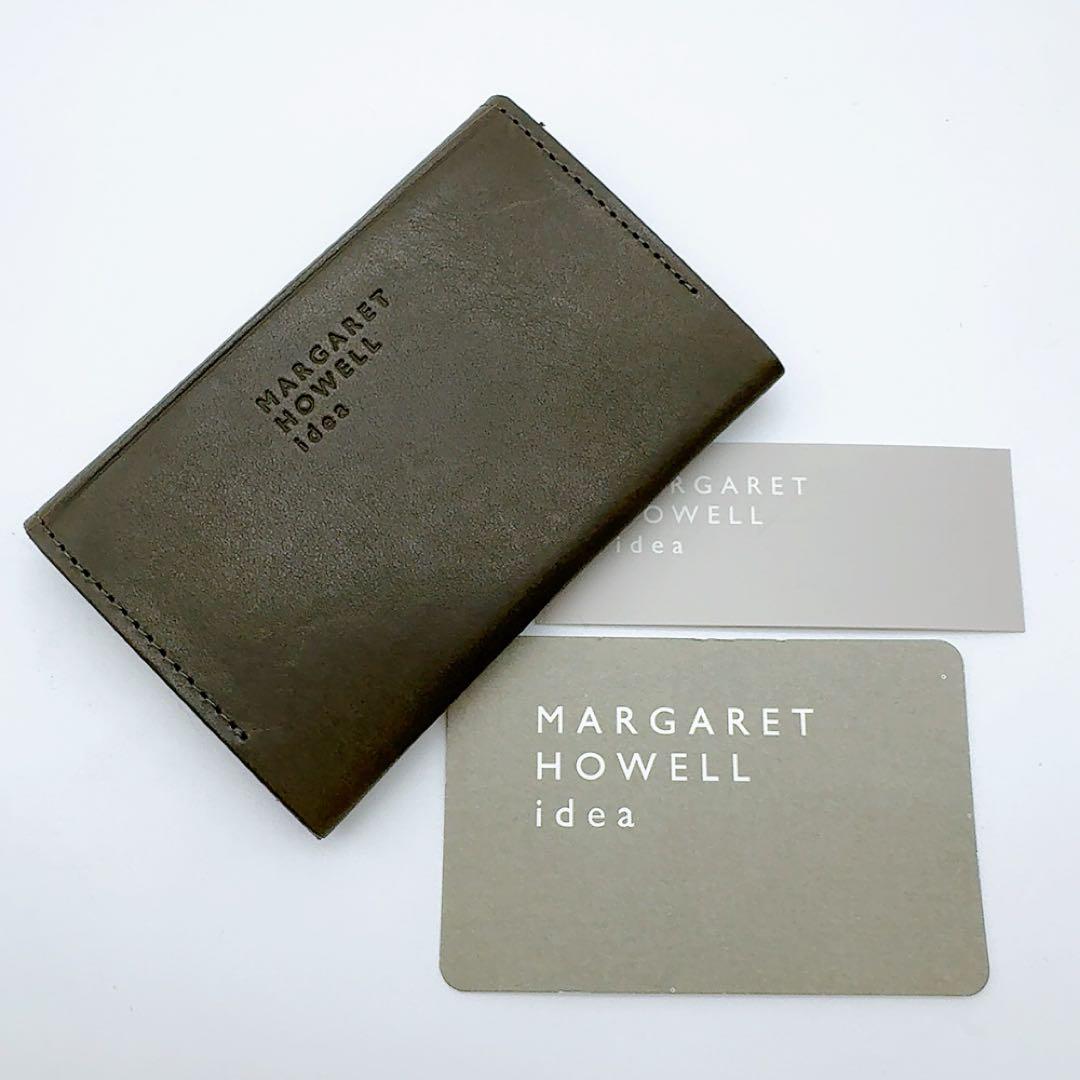 マーガレットハウエルアイデア 名刺入れ カーキ 新品展示品