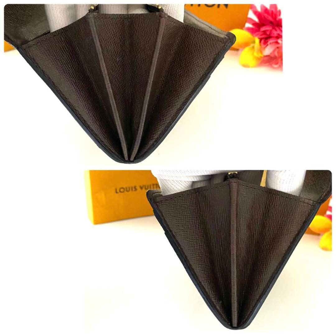 ルイ ヴィトン◎ポルトフォイユ サラ ダミエ エベヌ 長財布 フラップ チェック